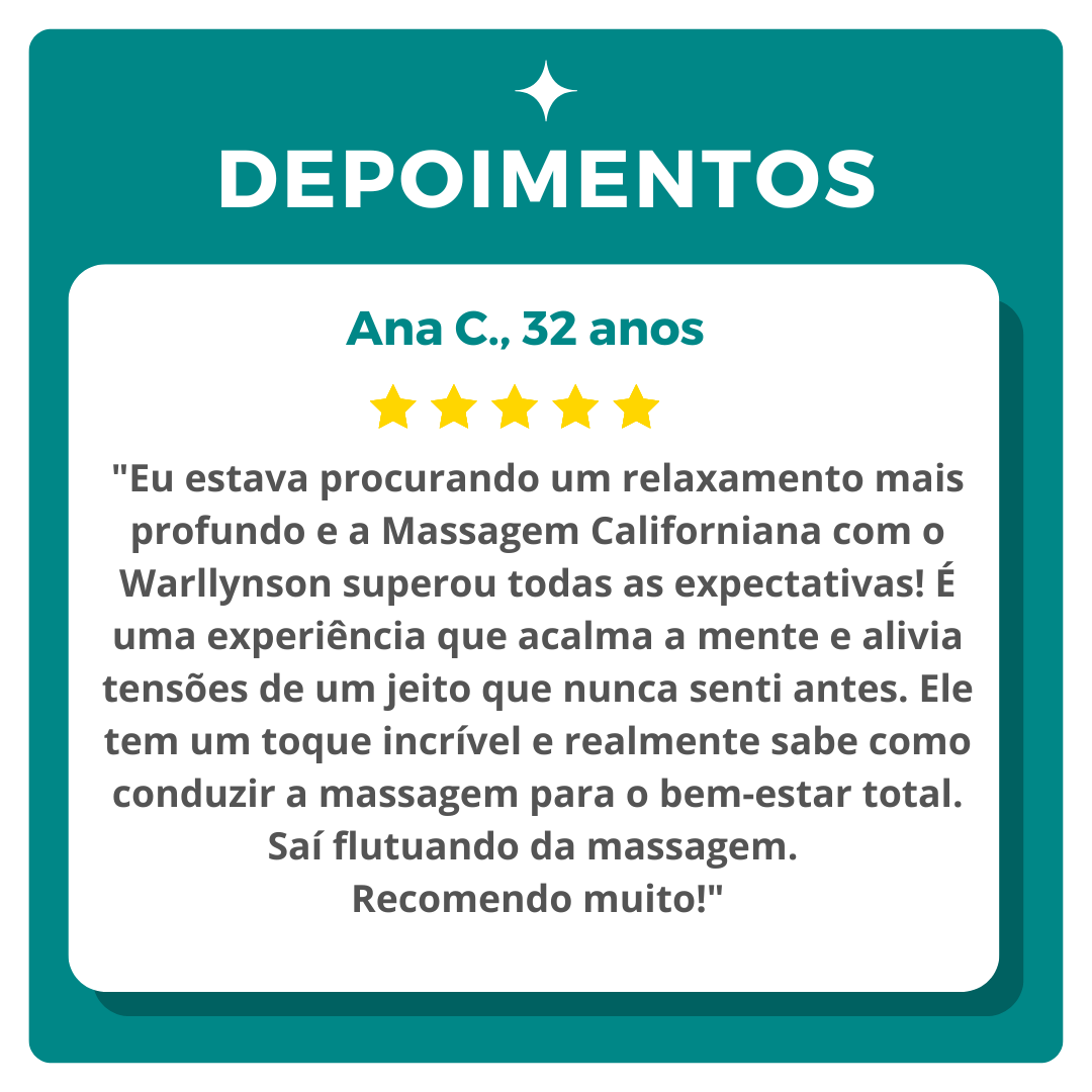 Depoimentos massoterapeuta em portugal
